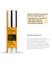 RAXERIA Matlaştırıcı ve Yağlanma karşıtı Bal ve Bitkisel Primer+ Bubbles Serum