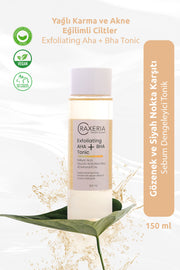 Sivilce ve Siyah Nokta Karşıtı Gözenek Sıkılaştırıcı Salisilik ve Glikolik Asit Tonik - Yağlı, Karma, Akne Eğilimli Ciltler Exfoliating AHA + BHA Tonic